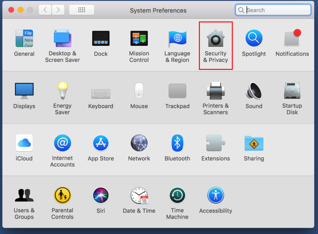 TeamViewer Grant Access Mac Step 4 Open Security & Privacy